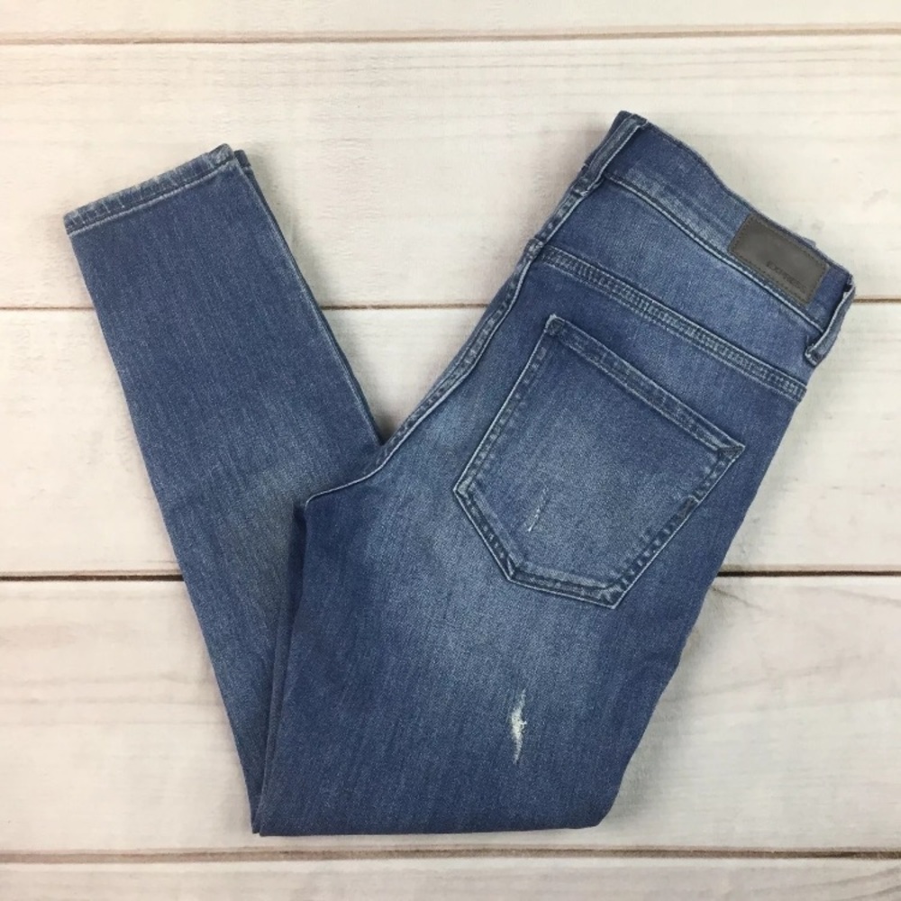 Express Stretch Performance Ankle Distressed Jeans - image 3